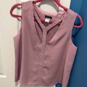 VENUS Pink Sleeveless Embellished Blouse